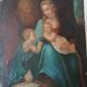 Peinture ancienne sur cuivre - Sainte Famille -