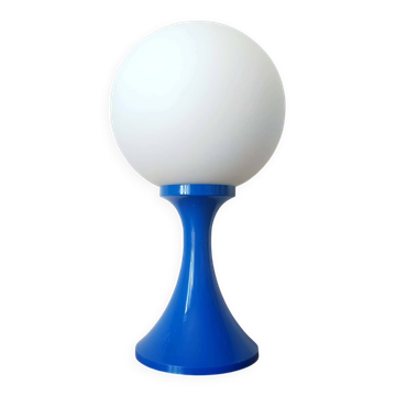 Space age blue and opaline lamp 1970