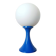 Space age blue and opaline lamp 1970