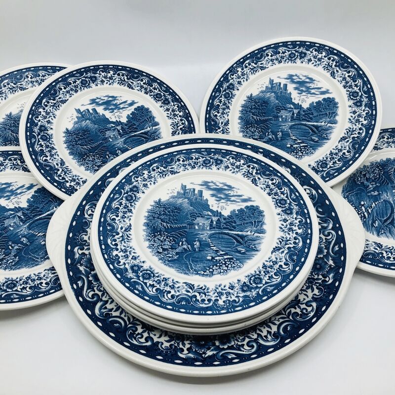 Villeroy & Boch dessert service, Blue Castle model