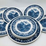 Villeroy & Boch dessert service, Blue Castle model