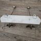 Antique wooden and metal coat rack