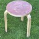 Alvar Aalto Artek Stool 60 Finland 1950s Vintage Birch Original Patina