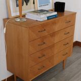Commode vintage pieds compas