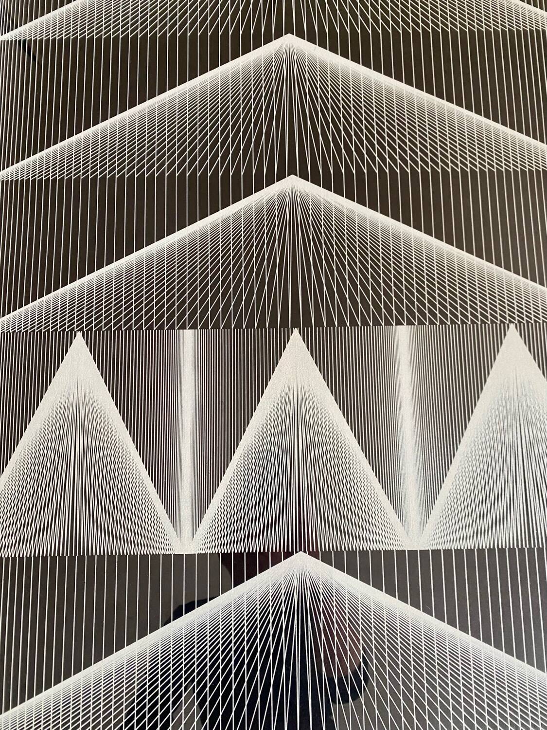 Verner Panton, lithograph 'cone line 1'