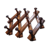 Vintage accordion coat rack