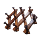 Vintage accordion coat rack