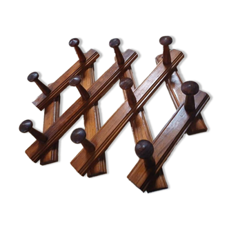 Vintage accordion coat rack
