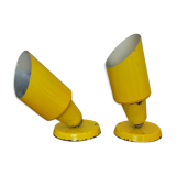 Pair of articulated metal wall lamps 50