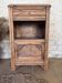 Bedside table and its original patina or small accent piece.