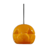 Suspension vintage en verre de Murano orange