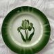 6 flat plates tulip pattern, longwy. Art deco
