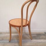 Pair of curved wooden bistro chairs