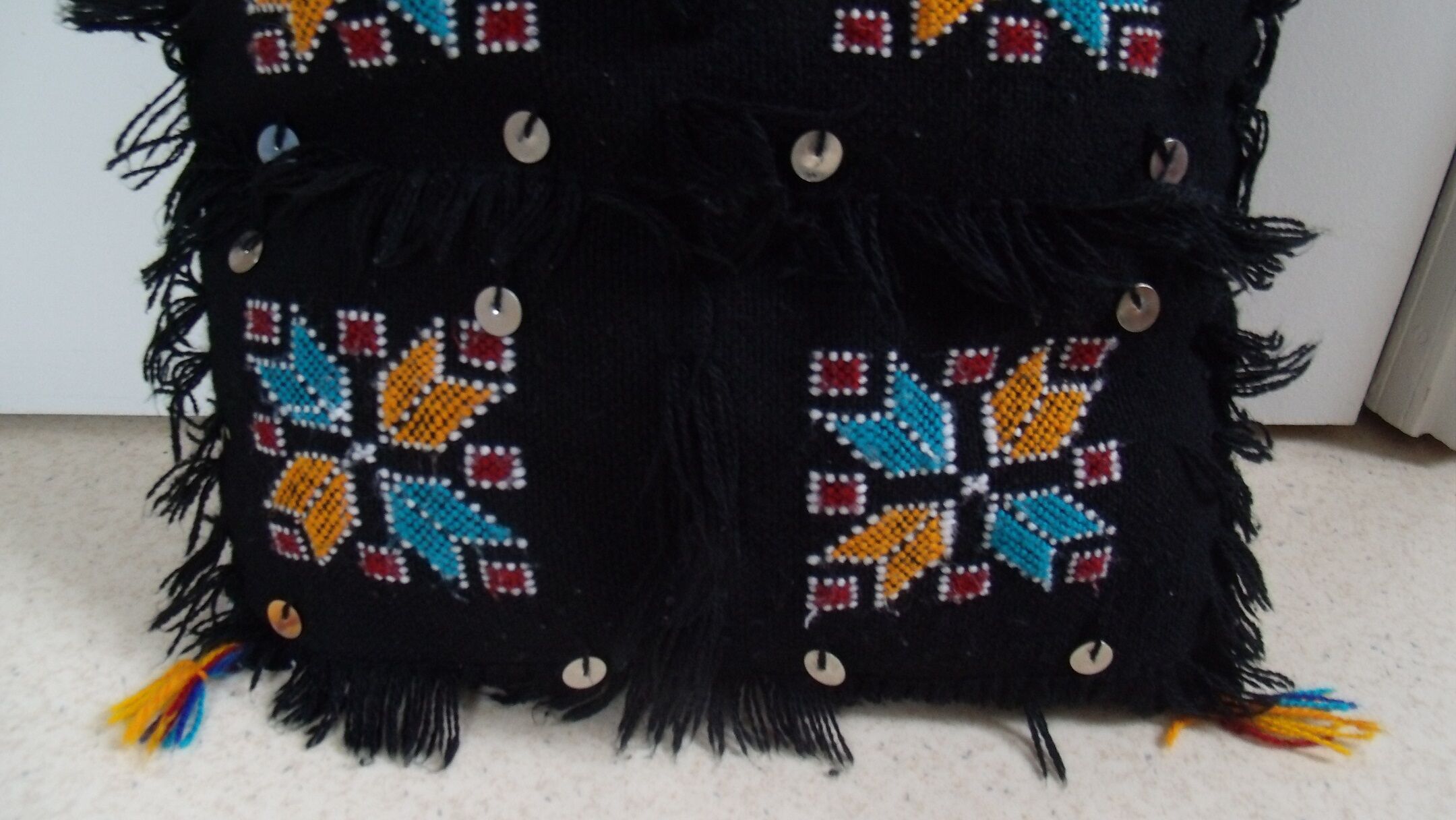 Berber cushion black Morocco