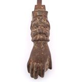 Hand-shaped door knocker, 1930s