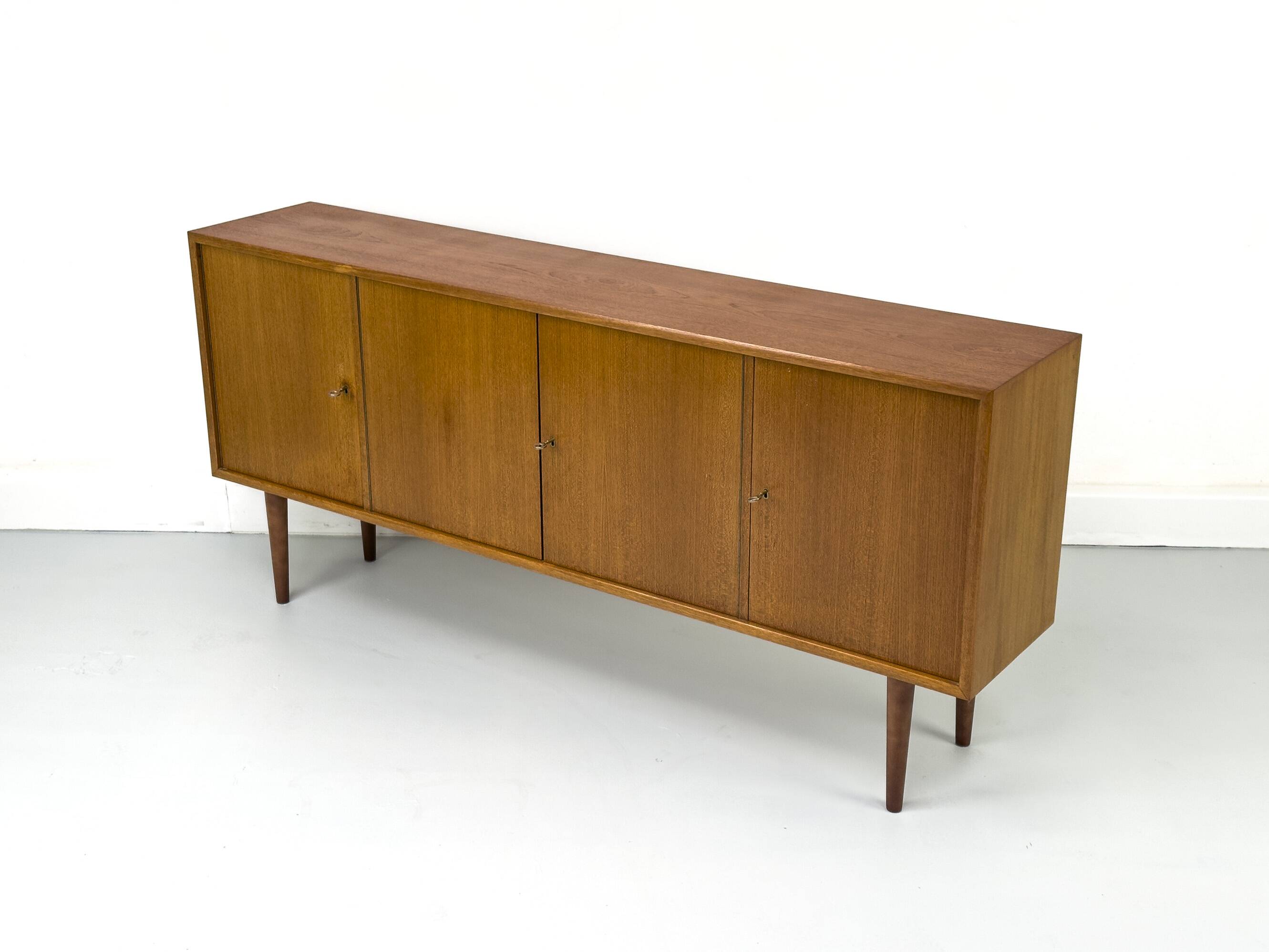 Mid Century Teak Sideboard by WK Möbel, 1960s