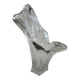 Vase design en cristal, années 70