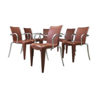 Suite de six fauteuils Louis 20 par Philippe Starck pour Vitra