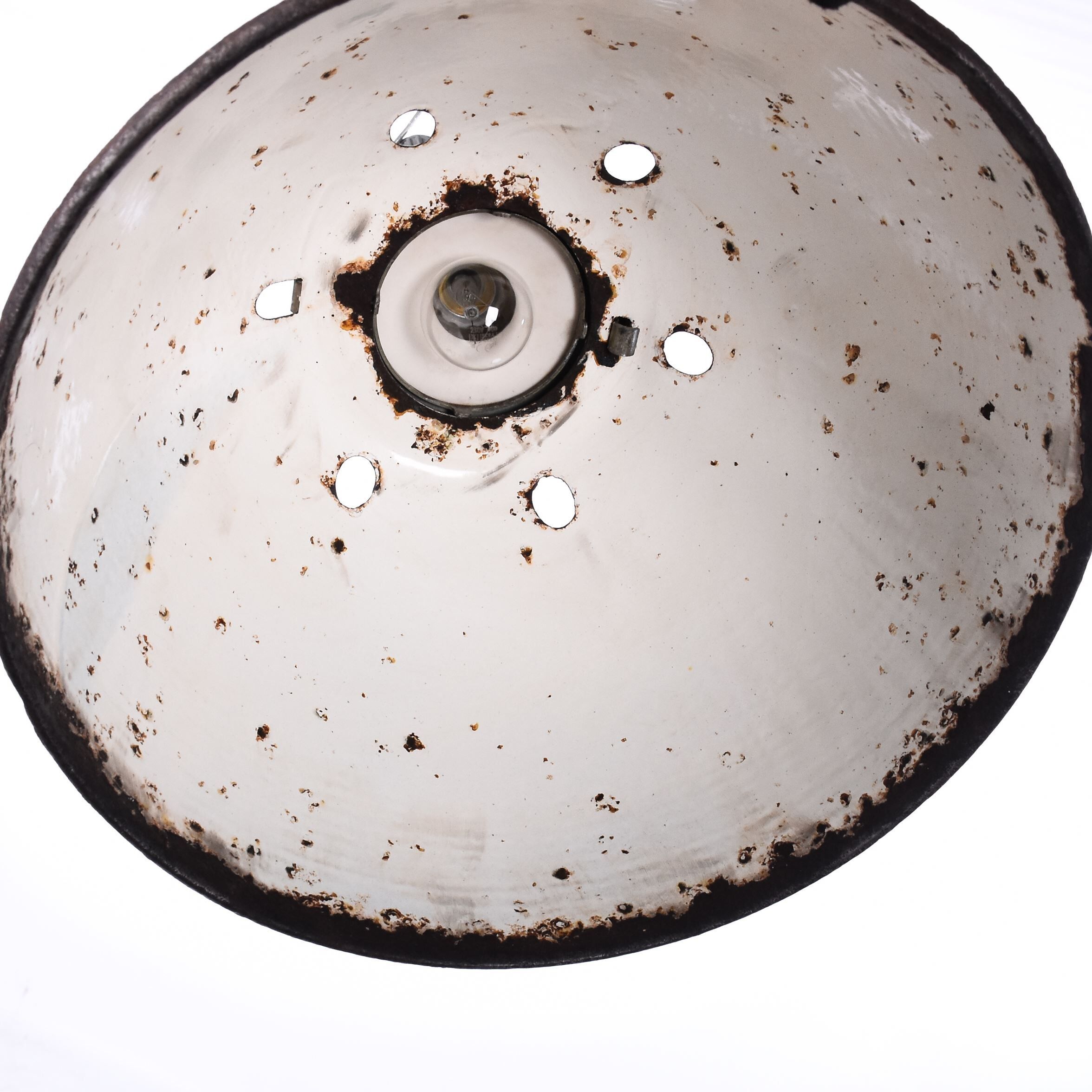 Enamel pendant lamp green