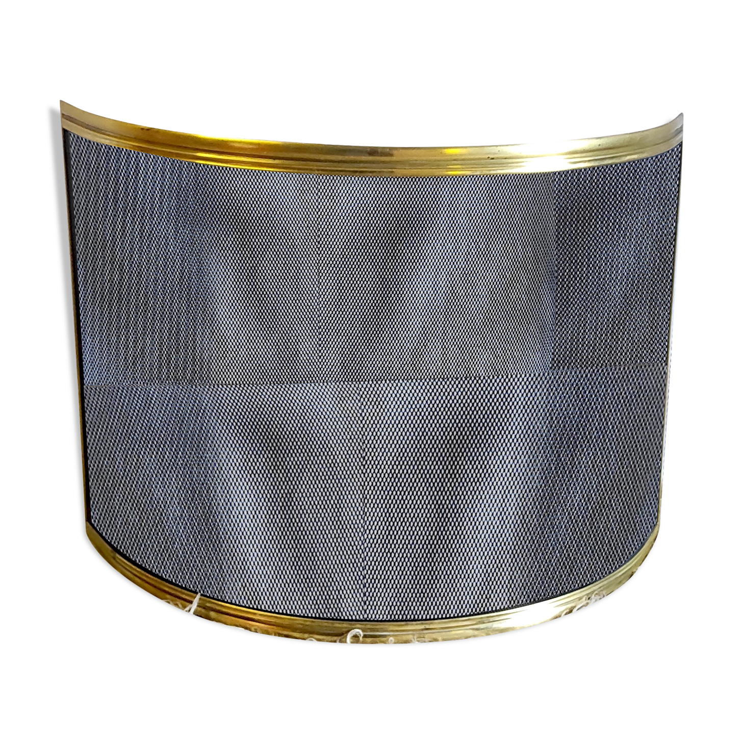 Brass bow firewall and metal mesh