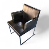 6 x Solo chair by Antonio Citterio for B&B Italia / Black leather