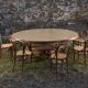8 chaises et table en bois cintré, Empire Austro-Hongrois années 1900-1930