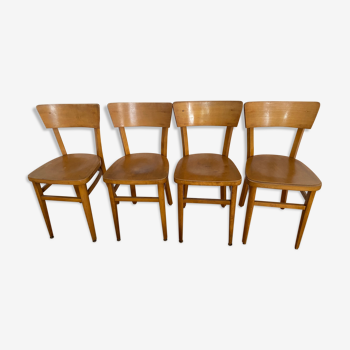 Lot de quatre chaises Bistrot