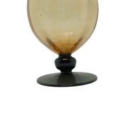 Art Deco decanter, pink glass, Poland, 1930s.