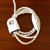 Rope and sandstone lamp