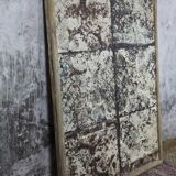 Decorative panel with patinated metal and wood