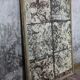 Decorative panel with patinated metal and wood