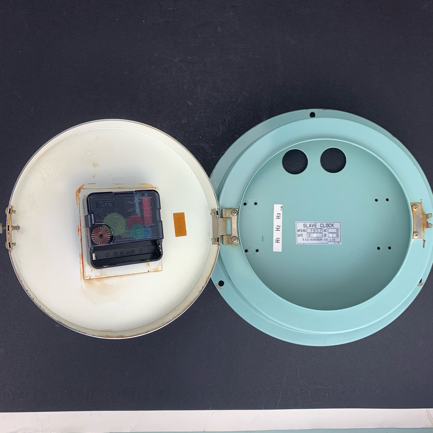 Marine clock citizen japan vintage