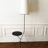Tripod floor lamp with shelf
