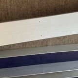 Series 3 contemporary wall-mounted bookcase shelves in aluminum and wood