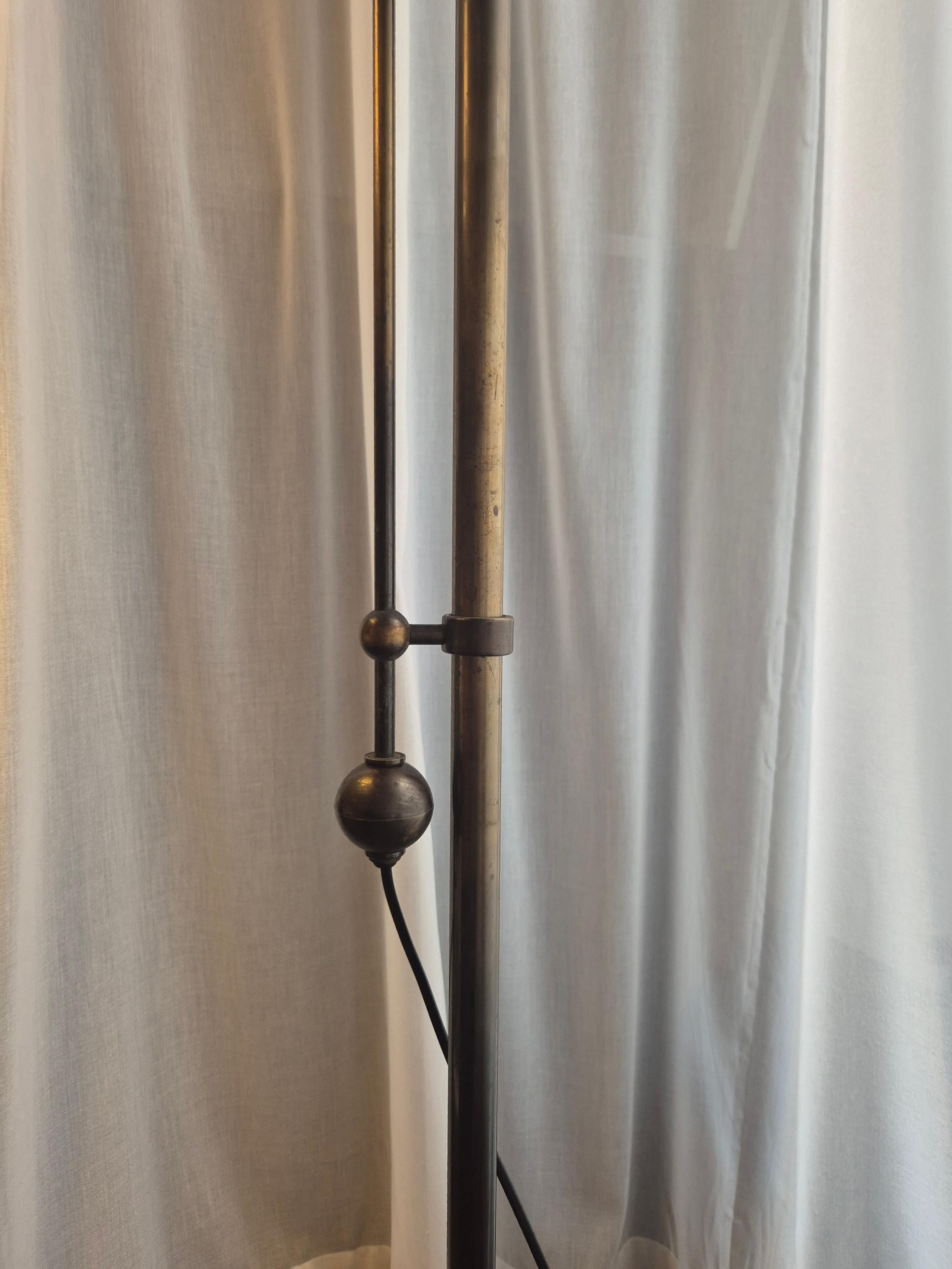 CeBe Floor Lamp in Solid Bronze, Swedish Grace / Art Deco 1930s