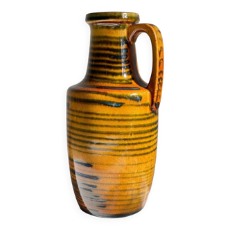 VINTAGE Glazed Ceramic VASE – WEST GERMANY