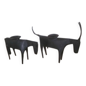 Cow and bull decorative objects