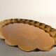 Hollywood Regency Oval Brass Tray by Arvid Johansson, Arvika Konstsmide, Sweden