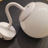 Opaline globe wall light