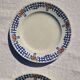 Set of 4 old dessert plates, Earthenware, Ironstone, Sté Amand