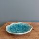 Vide poche fleur turquoise estampillé LBMDJ