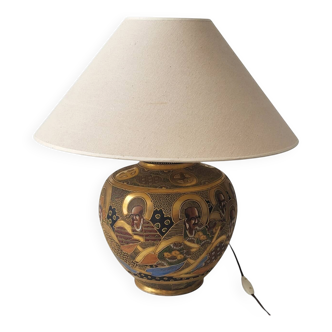Handmade Asian style lamp in ceramic
