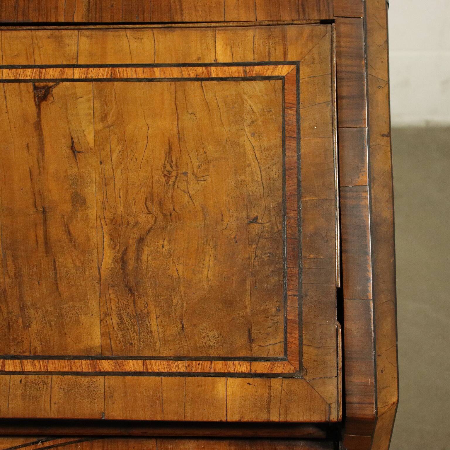 Tuscany baroque secretary with a drop-down front, Italy, 18th century