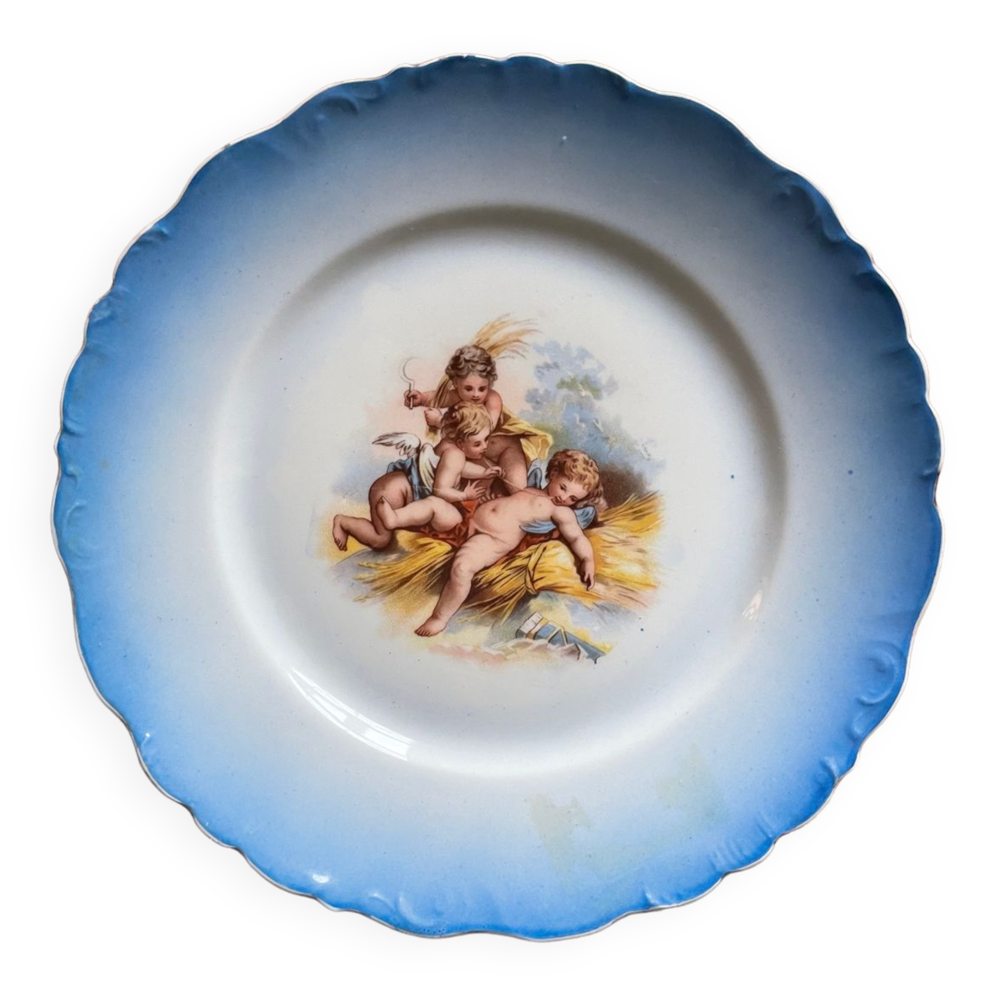 Old plate Cherub cherubs Elite cherubs