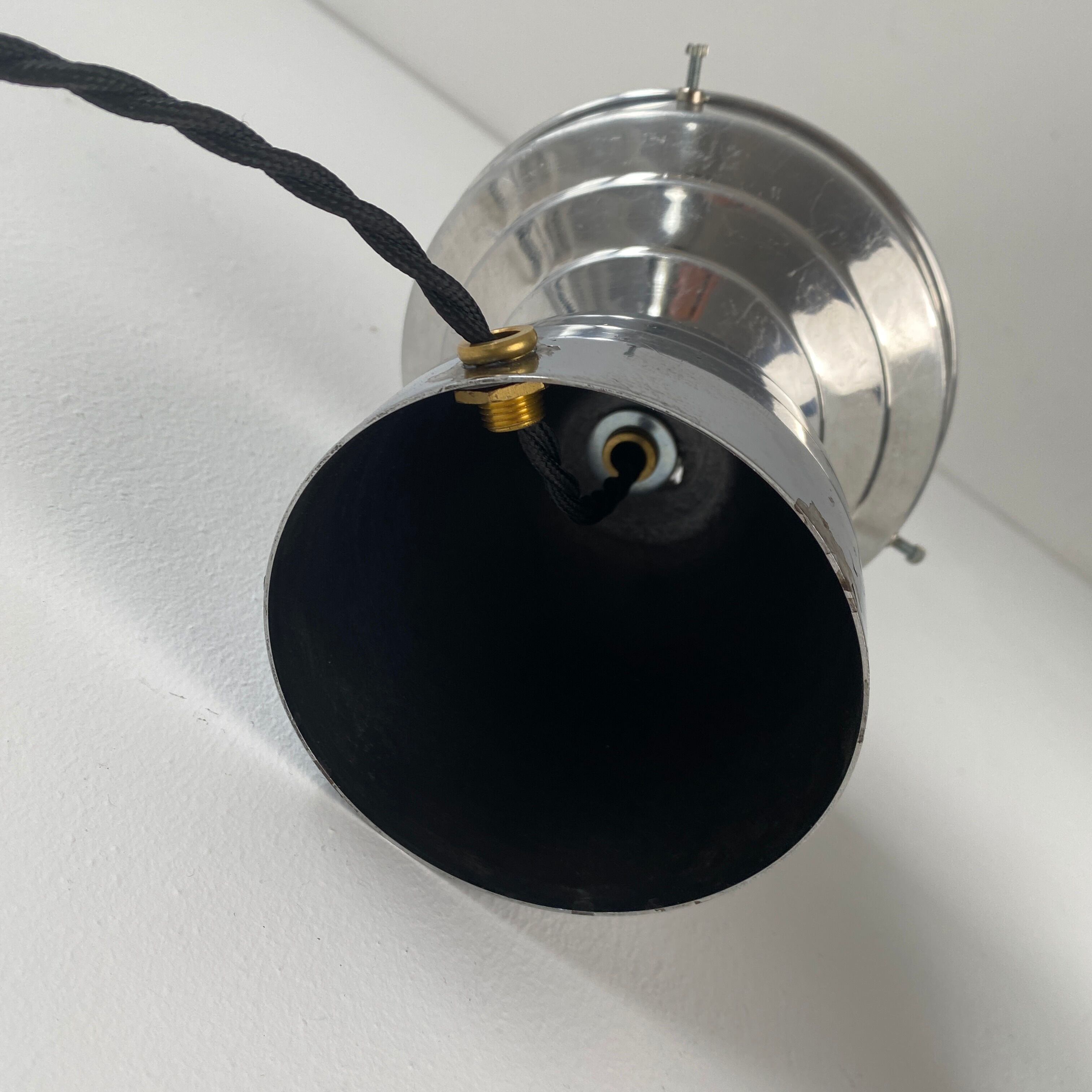 Vintage opaline skyscraper table lamp