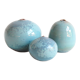 Water green miniature ceramic trio - sky blue Antonio Lampecco