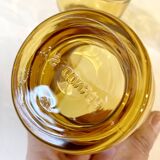 6 Pernod SA amber glass glasses