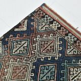 5x8 Light Blue & Green Kilim Rug, 165x245Cm