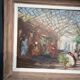 Oil on Panel Painting, The Oriental Market or Souk signed Antoniazzi