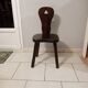 Old wooden chair brutalist vintage assembly